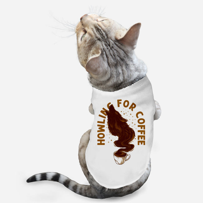 Howling For Coffee-Cat-Basic-Pet Tank-spoilerinc