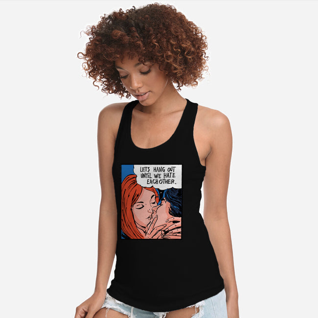 Let's Hang Out-Womens-Racerback-Tank-kharmazero