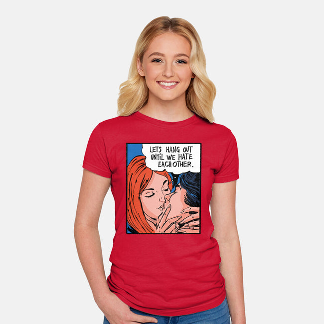 Let's Hang Out-Womens-Fitted-Tee-kharmazero