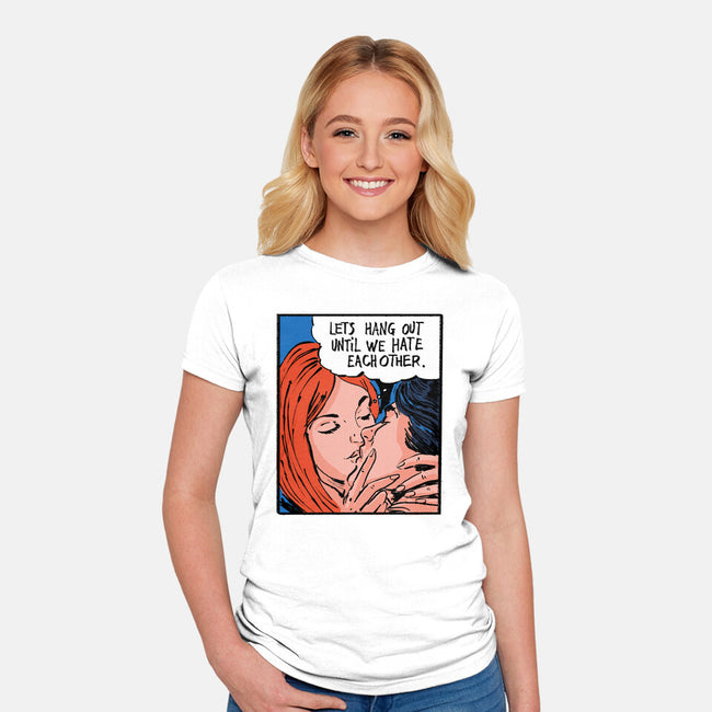 Let's Hang Out-Womens-Fitted-Tee-kharmazero