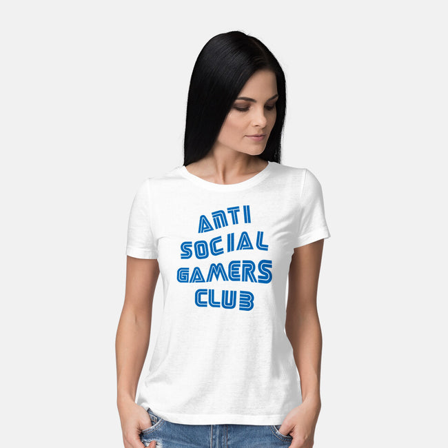 Antisocial Gamer-Womens-Basic-Tee-Rogelio