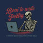 Born To Write Poetry-Unisex-Basic-Tee-gorillafamstudio