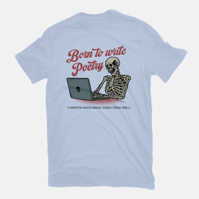 Born To Write Poetry-Womens-Fitted-Tee-gorillafamstudio