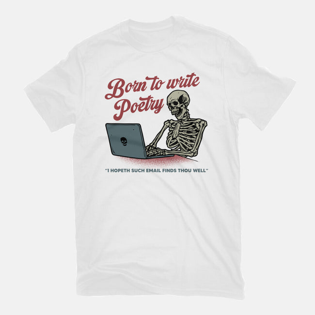 Born To Write Poetry-Womens-Basic-Tee-gorillafamstudio