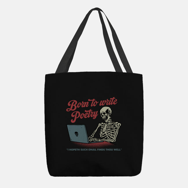 Born To Write Poetry-None-Basic Tote-Bag-gorillafamstudio