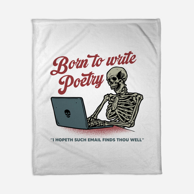 Born To Write Poetry-None-Fleece-Blanket-gorillafamstudio