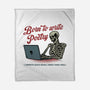 Born To Write Poetry-None-Fleece-Blanket-gorillafamstudio