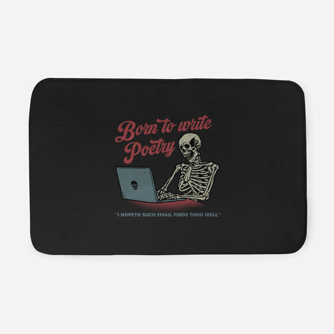 Born To Write Poetry-None-Memory Foam-Bath Mat-gorillafamstudio