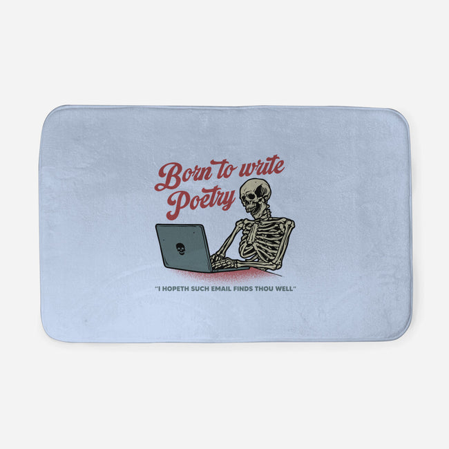 Born To Write Poetry-None-Memory Foam-Bath Mat-gorillafamstudio