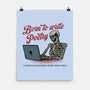 Born To Write Poetry-None-Matte-Poster-gorillafamstudio