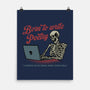 Born To Write Poetry-None-Matte-Poster-gorillafamstudio