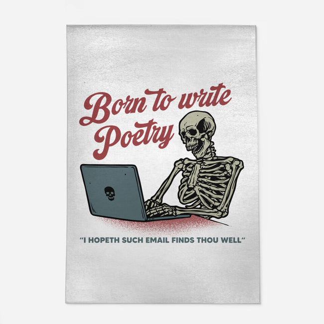 Born To Write Poetry-None-Indoor-Rug-gorillafamstudio