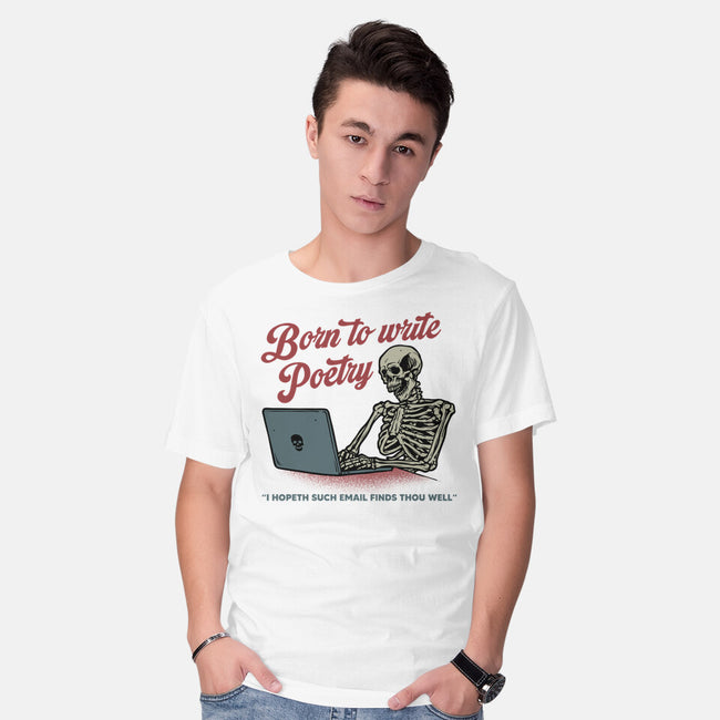 Born To Write Poetry-Mens-Basic-Tee-gorillafamstudio