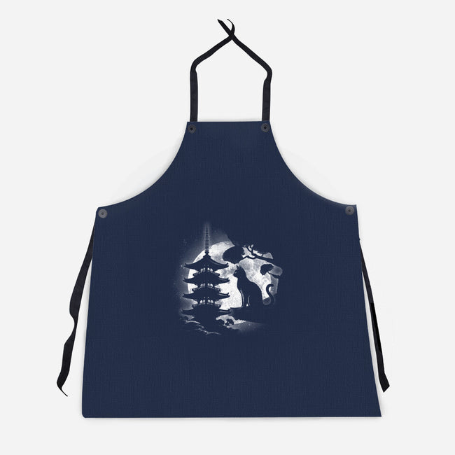 Moonlight Neko-Unisex-Kitchen-Apron-fanfreak1