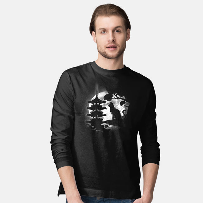 Moonlight Neko-Mens-Long Sleeved-Tee-fanfreak1