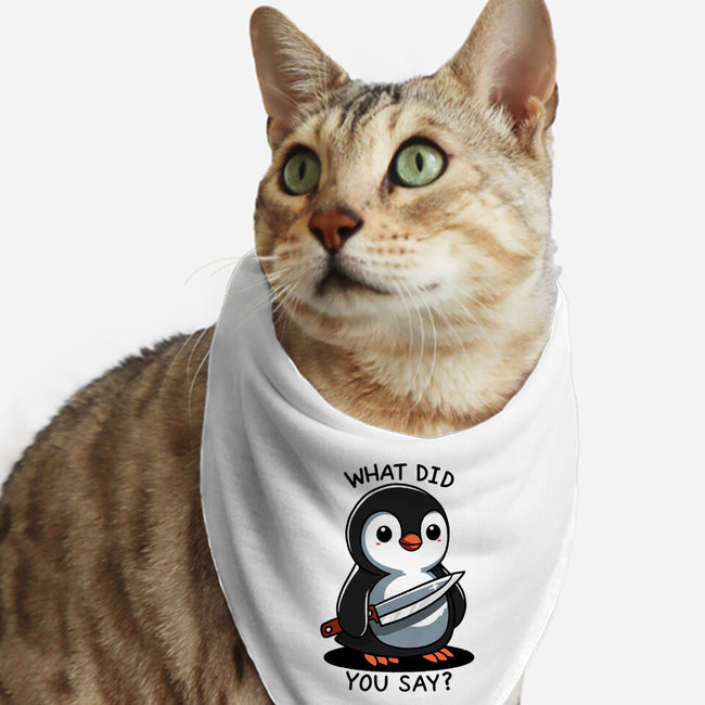 What Did You Say-Cat-Bandana-Pet Collar-fanfreak1