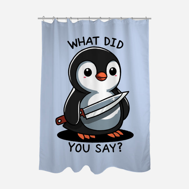 What Did You Say-None-Polyester-Shower Curtain-fanfreak1