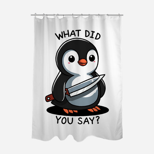 What Did You Say-None-Polyester-Shower Curtain-fanfreak1