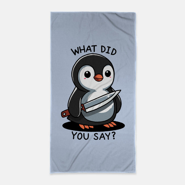 What Did You Say-None-Beach-Towel-fanfreak1