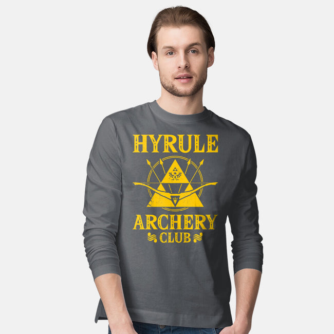 Hyrule Archery Club-Mens-Long Sleeved-Tee-drbutler