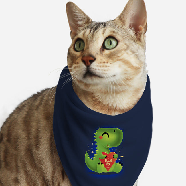 I Rawr You So Much-Cat-Bandana-Pet Collar-erion_designs