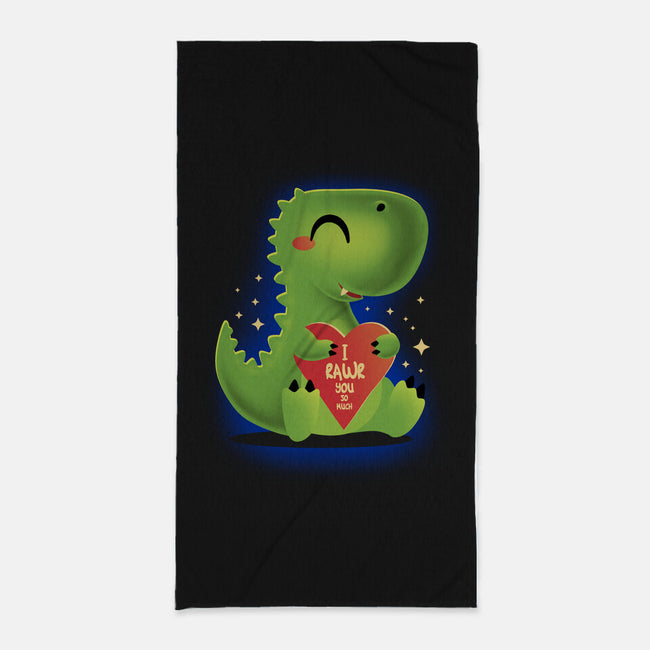 I Rawr You So Much-None-Beach-Towel-erion_designs