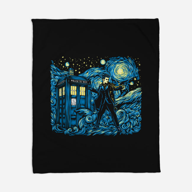 Tenth Doctor Dreams Of Time And Space-None-Fleece-Blanket-DrMonekers