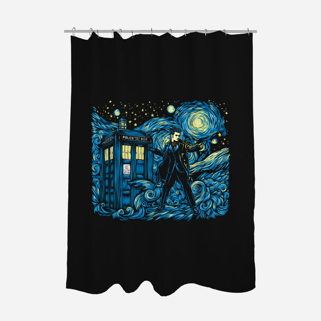 Tenth Doctor Dreams Of Time And Space-None-Polyester-Shower Curtain-DrMonekers