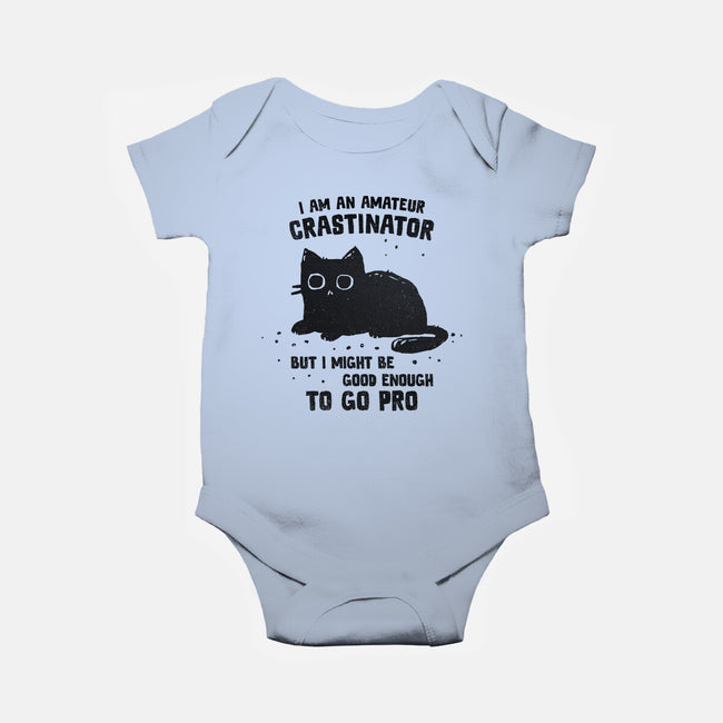 Amateur Crastinator-Baby-Basic-Onesie-kg07