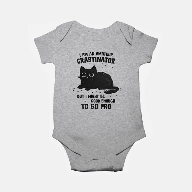 Amateur Crastinator-Baby-Basic-Onesie-kg07