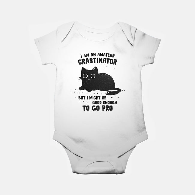 Amateur Crastinator-Baby-Basic-Onesie-kg07