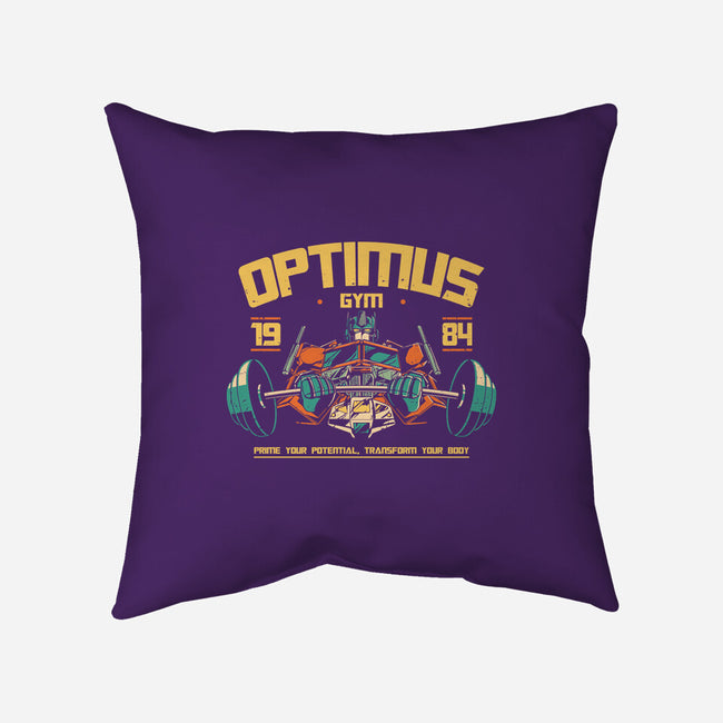 Optimus Gym-None-Removable Cover-Throw Pillow-retrodivision