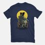 Monster And Bride Gazing At The Moon-Womens-Fitted-Tee-zascanauta