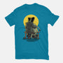 Monster And Bride Gazing At The Moon-Mens-Basic-Tee-zascanauta