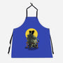 Monster And Bride Gazing At The Moon-Unisex-Kitchen-Apron-zascanauta