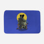 Monster And Bride Gazing At The Moon-None-Memory Foam-Bath Mat-zascanauta