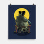 Monster And Bride Gazing At The Moon-None-Matte-Poster-zascanauta