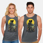 Monster And Bride Gazing At The Moon-Unisex-Basic-Tank-zascanauta