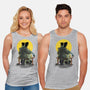 Monster And Bride Gazing At The Moon-Unisex-Basic-Tank-zascanauta