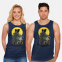 Monster And Bride Gazing At The Moon-Unisex-Basic-Tank-zascanauta