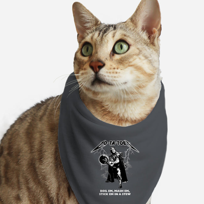 Taters-Cat-Bandana-Pet Collar-rocketman_art