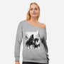 The Black Riders Journey-Womens-Off Shoulder-Sweatshirt-DrMonekers