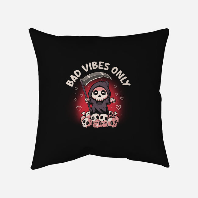 Bad Vibes Only-None-Removable Cover-Throw Pillow-koalastudio