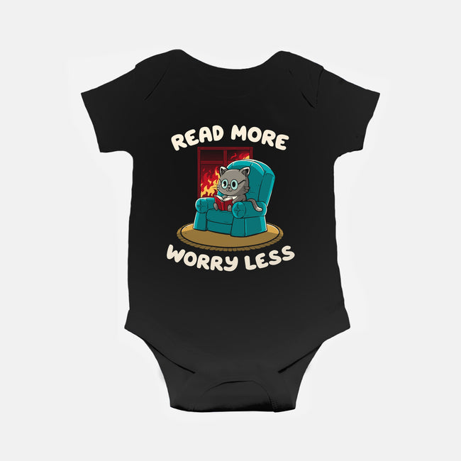 Read More Worry Less-Baby-Basic-Onesie-koalastudio