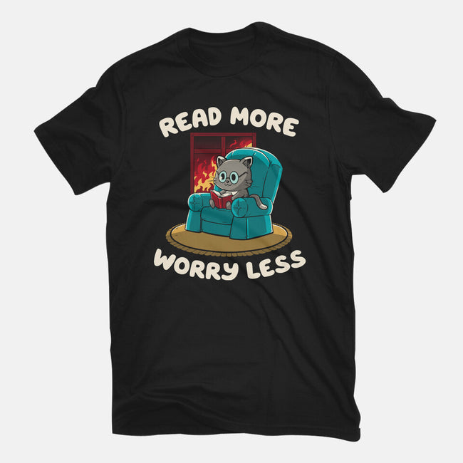 Read More Worry Less-Womens-Basic-Tee-koalastudio