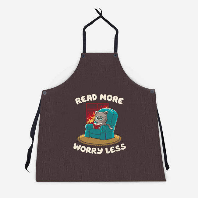 Read More Worry Less-Unisex-Kitchen-Apron-koalastudio