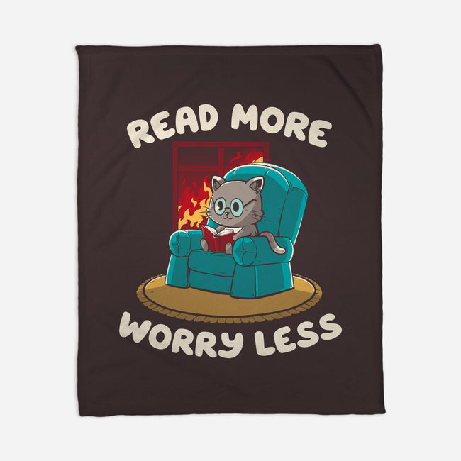 Read More Worry Less-None-Fleece-Blanket-koalastudio