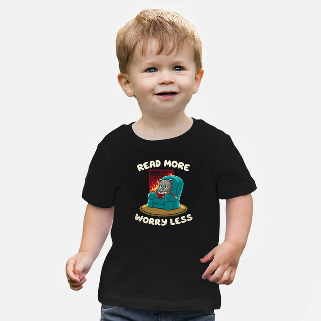 Read More Worry Less-Baby-Basic-Tee-koalastudio