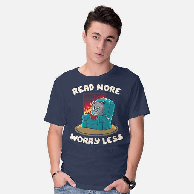 Read More Worry Less-Mens-Basic-Tee-koalastudio