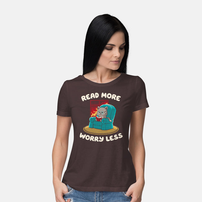 Read More Worry Less-Womens-Basic-Tee-koalastudio